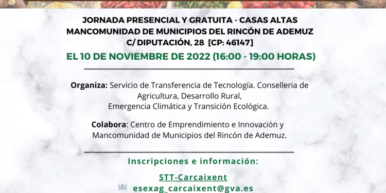 Mejora y comercialización agroalimentaria y agroturística. 10 de noviembre 2022