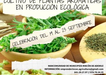 Cultivo de plantas aromáticas en producción ecológica, 19 al 23 de septiembre 2022