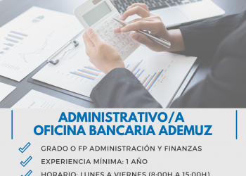 Oferta de empleo Administrativo banco de Ademuz
