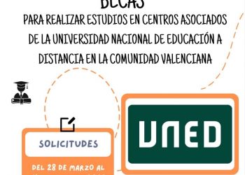 Convocatoria becas UNED para alumnado de la Comunidad Valenciana, curso 2022-2023