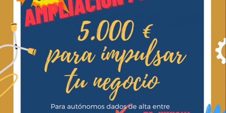 Ampliación del plazo de ayuda de 5.000 € a emprendedores/as – EAUTOP 2023