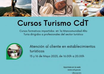 Curso Atención al cliente en establecimientos turísticos en CdT Alto Turia, del 15 al 16 mayo 2023