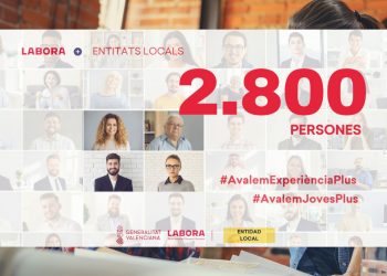 Casi 2.800 personas desocupadas e inscritas en Labora serán contratadas por Ayuntamientos de la Comunitat Valenciana