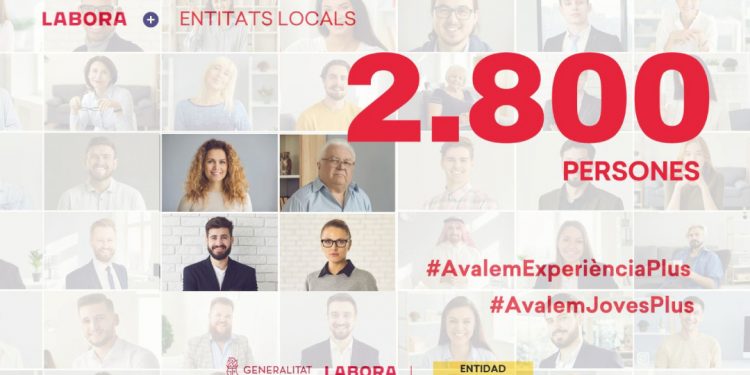 Casi 2.800 personas desocupadas e inscritas en Labora serán contratadas por Ayuntamientos de la Comunitat Valenciana
