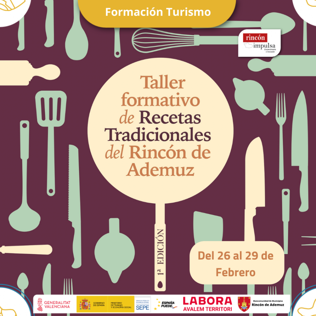 formación guía gastronómica del Rincón de Ademuz de sus recetas tradicionales, qualitat interior marca de calidad
