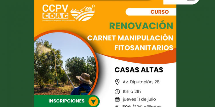 RENOVACIÓN CARNET MANIPULACIÓN FITOSANITARIOS