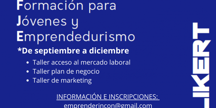 Formación jóvenes y emprendedurismo