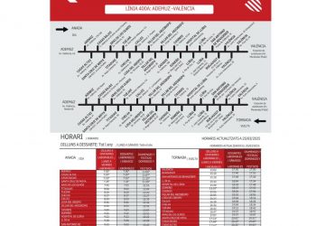 AMPLIACIÓN DE HORARIOS DEL TRANSPORTE PÚBLICO EN EL RINCÓN DE ADEMUZ