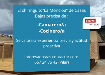 Oferta de empleo en Casas Bajas