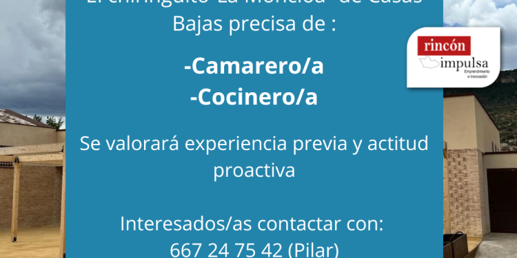 Oferta de empleo en Casas Bajas