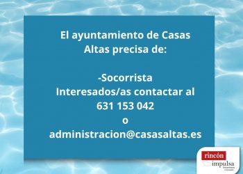 OFERTA EMPLEO SOCORRISTA CASAS ALTAS