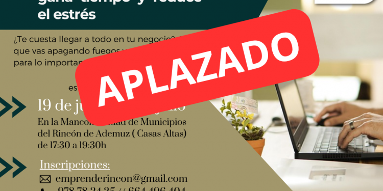 APLAZADO-Curso práctico: Organiza tu negocio, gana tiempo y reduce el estrés