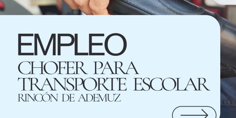 Oferta de empleo: Chófer para transporte escolar